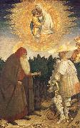 Antonio Pisanello Virgin and child with St. Goran and St Antonius Sweden oil painting artist